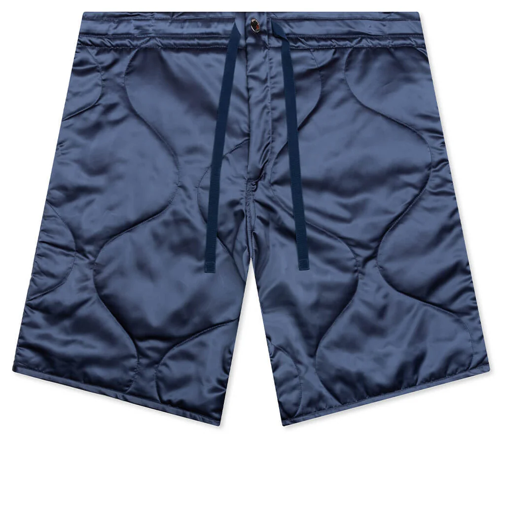 Quilted Shorts - Light Indigo