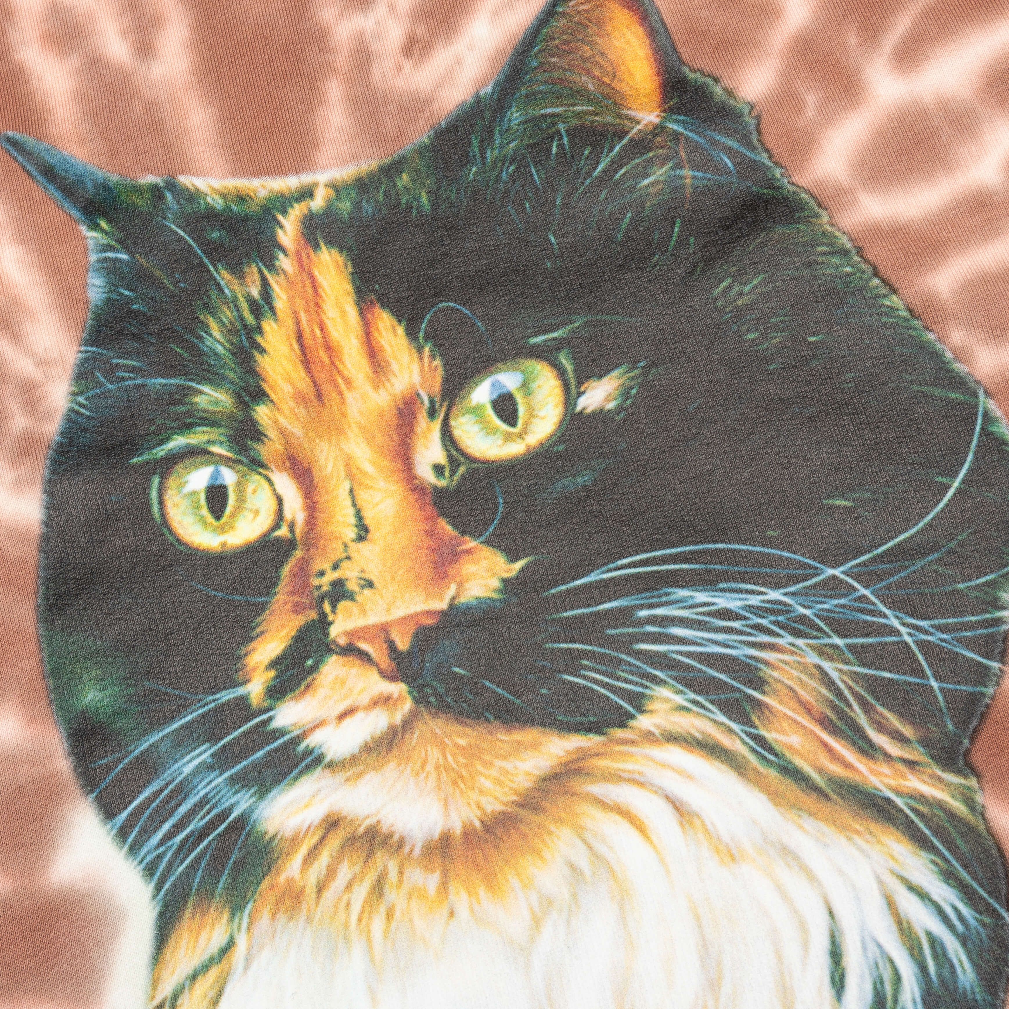 Tie-Dye Cat Sweatshirt - Brown - Image 5