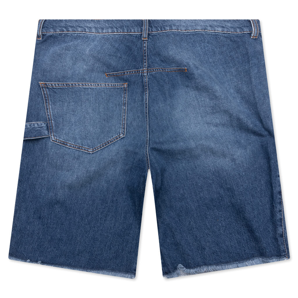 Twisted Workwear Shorts - Light Blue Denim - Image 2