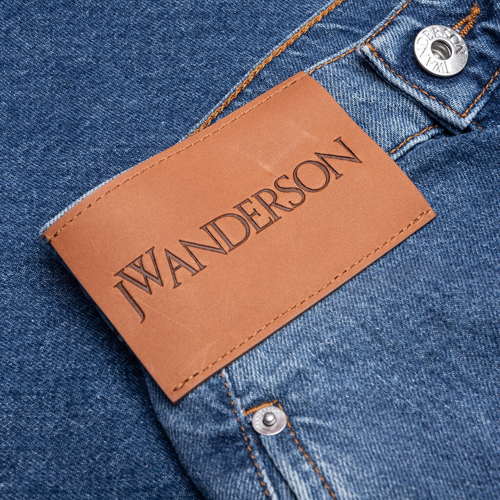 Twisted Workwear Shorts - Light Blue Denim - Image 3