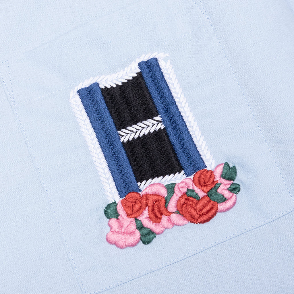Window Embroidery Shirt - Light Blue - Image 3