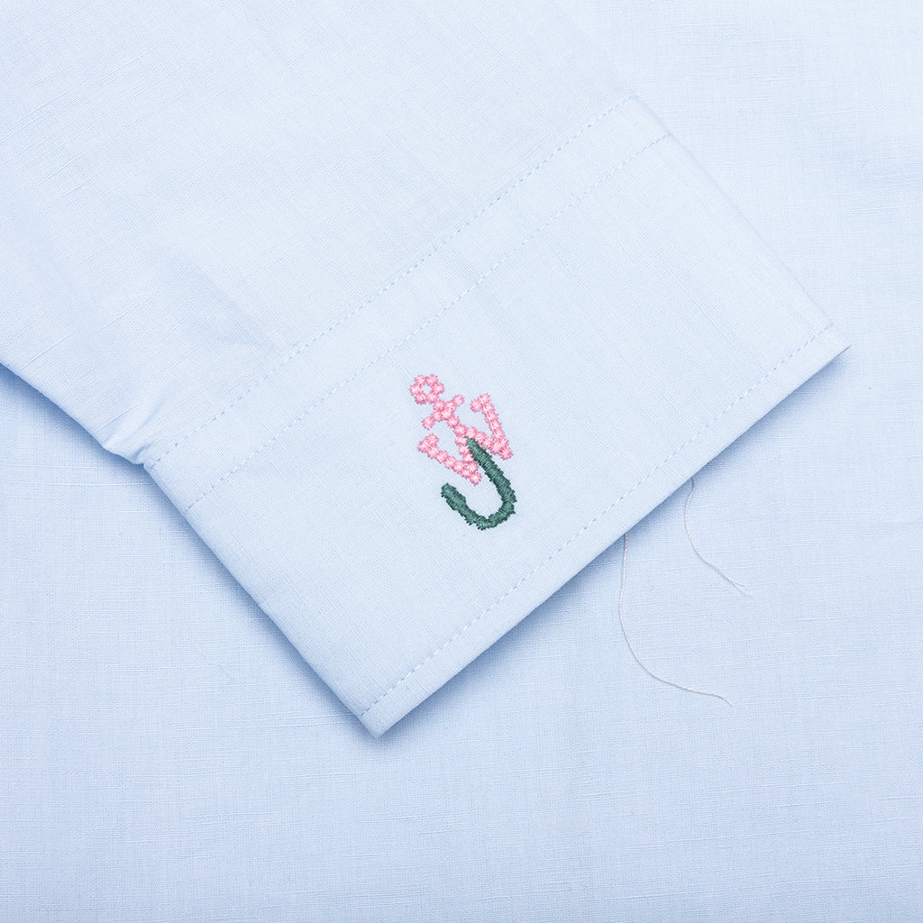Window Embroidery Shirt - Light Blue - Image 4