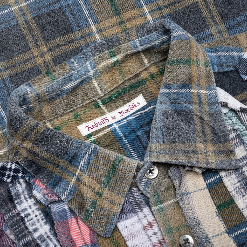 Flannel Shirt Ribbon Wide Reflection Shirt - Assorted - Image 3