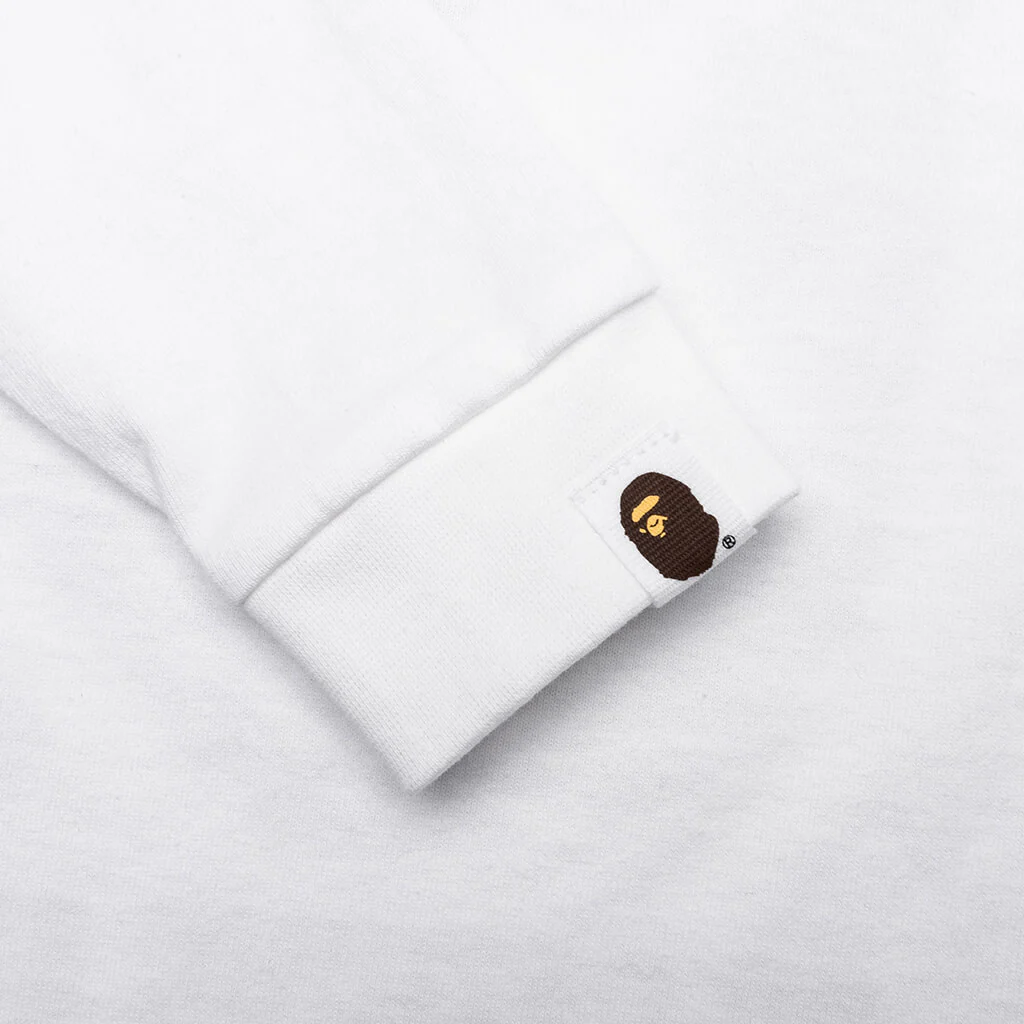Kid's Layered Line Camo by Bathing Ape L/S Tee - White/Beige - Image 5