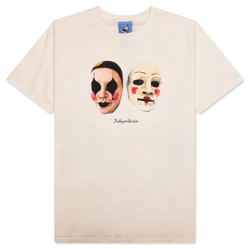 Masks Tee - Cream