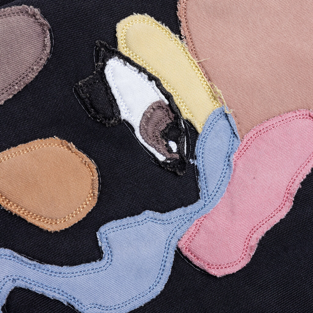 Side Eye Face Sweatpants - Black - Image 4