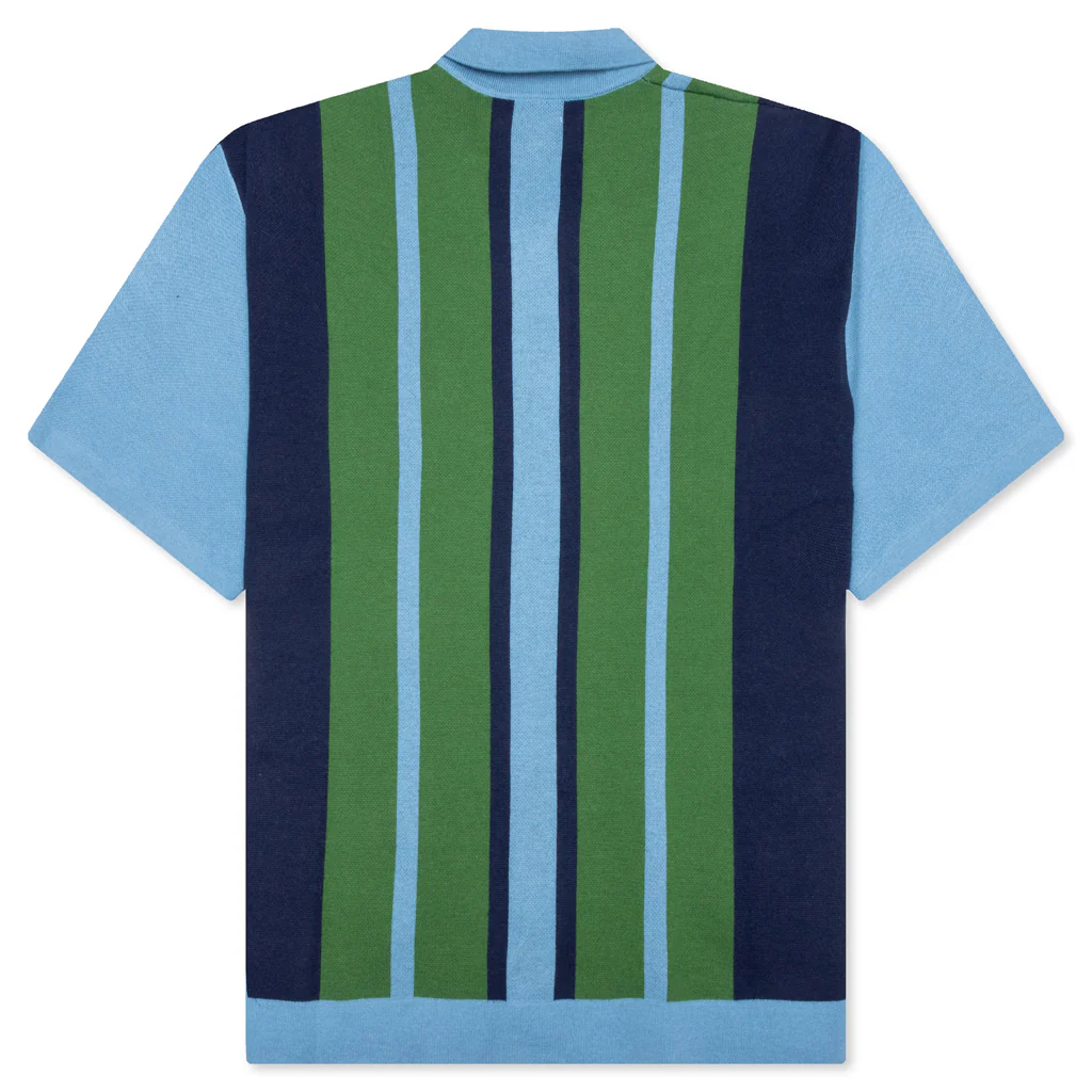 Knit Camp Collar - Blue - Image 2
