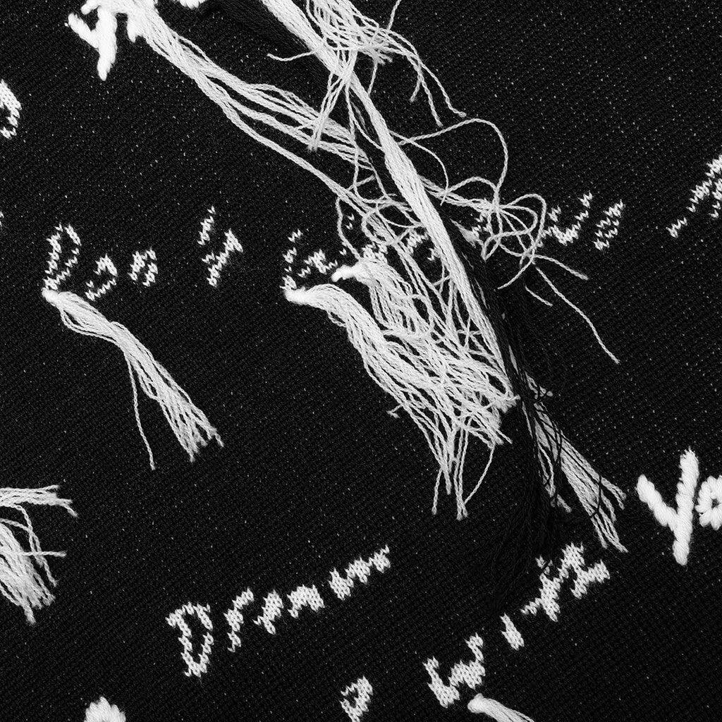 Nahmias x Kodak Black Knit Lyric Crewneck - Black - Image 4