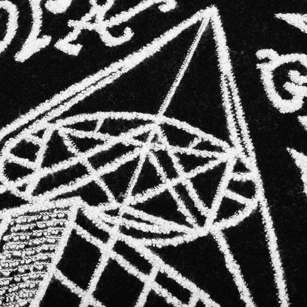 Jacquard Logo Jumper Sweater - Black/Ecru - Image 4