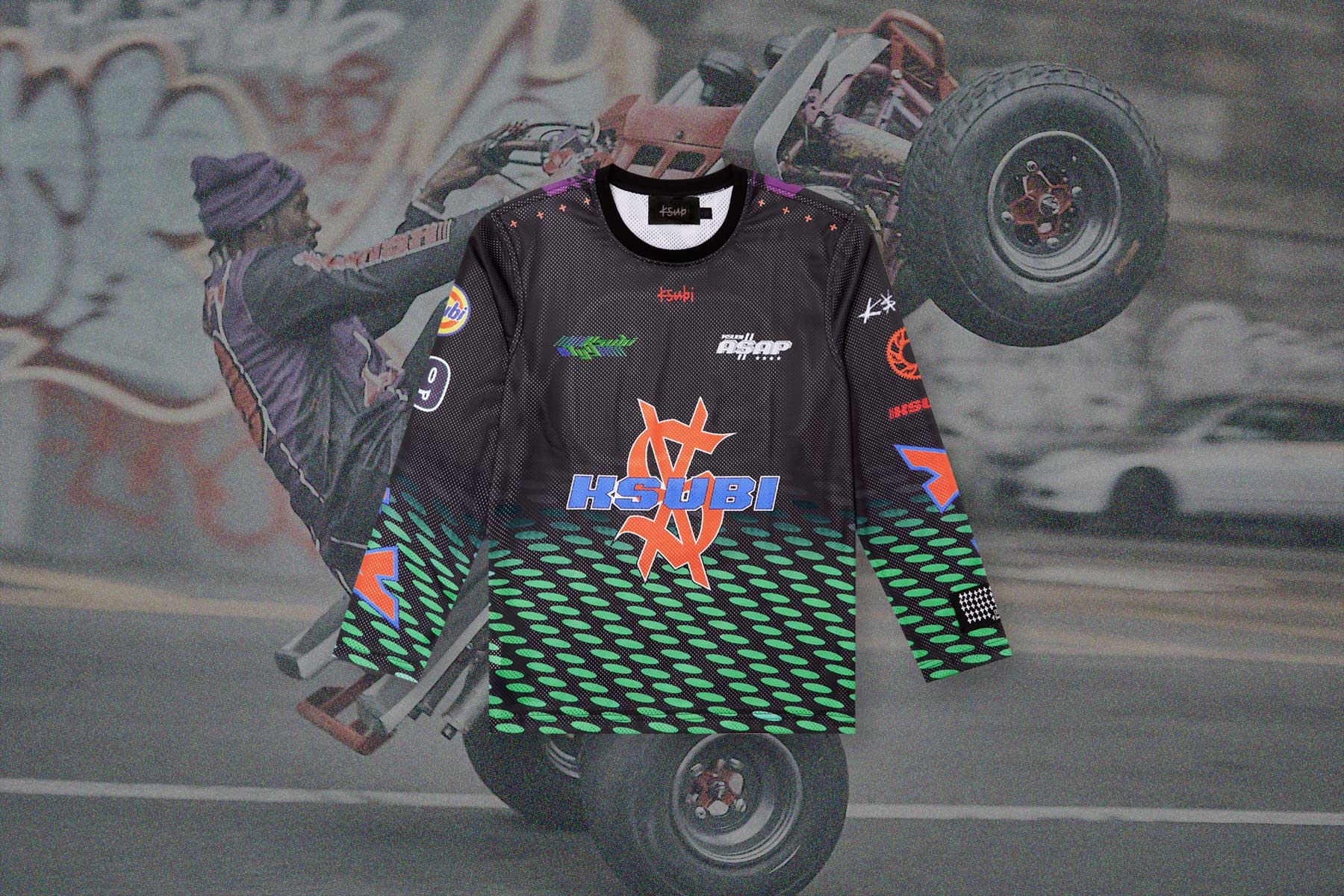 Ksubi x ASAP TyY Moto Jersey - Black - Image 7