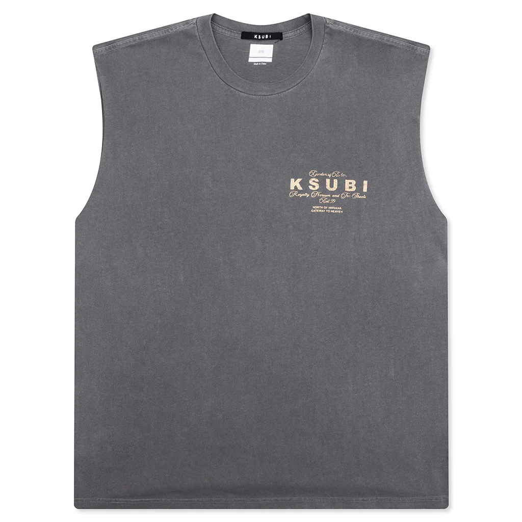 Lock Cut Off Tee - Charcoal