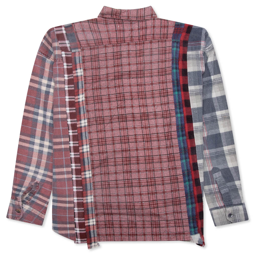 Flannel Shirt 7 Cuts Wide Reflection Shirt - Assorted - Image 2
