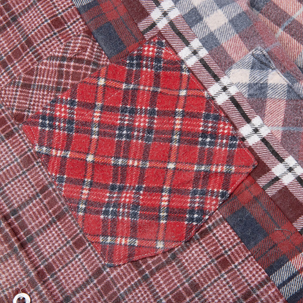 Flannel Shirt 7 Cuts Wide Reflection Shirt - Assorted - Image 4
