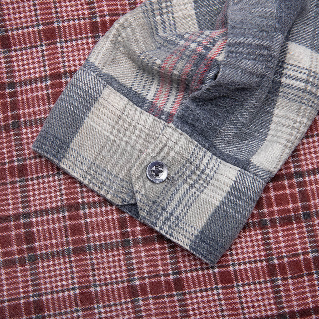 Flannel Shirt 7 Cuts Wide Reflection Shirt - Assorted - Image 5