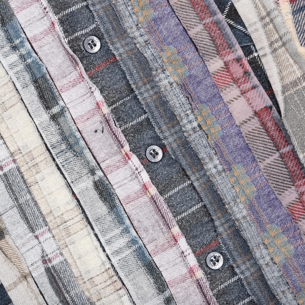 Flannel Shirt Ribbon Reflection Shirt - Assorted - Image 3