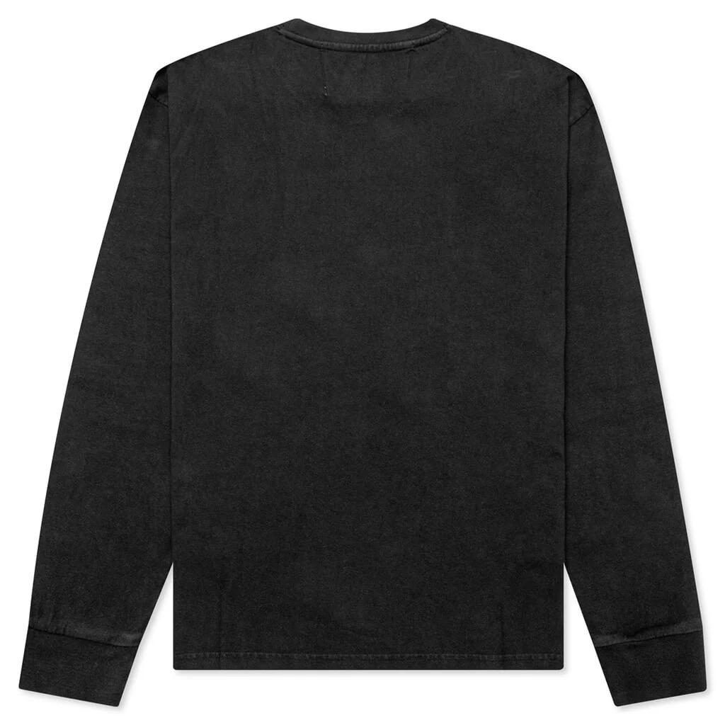 One Of These Days x Woolrich L/S Pocket Tee - Washed Black - Image 2