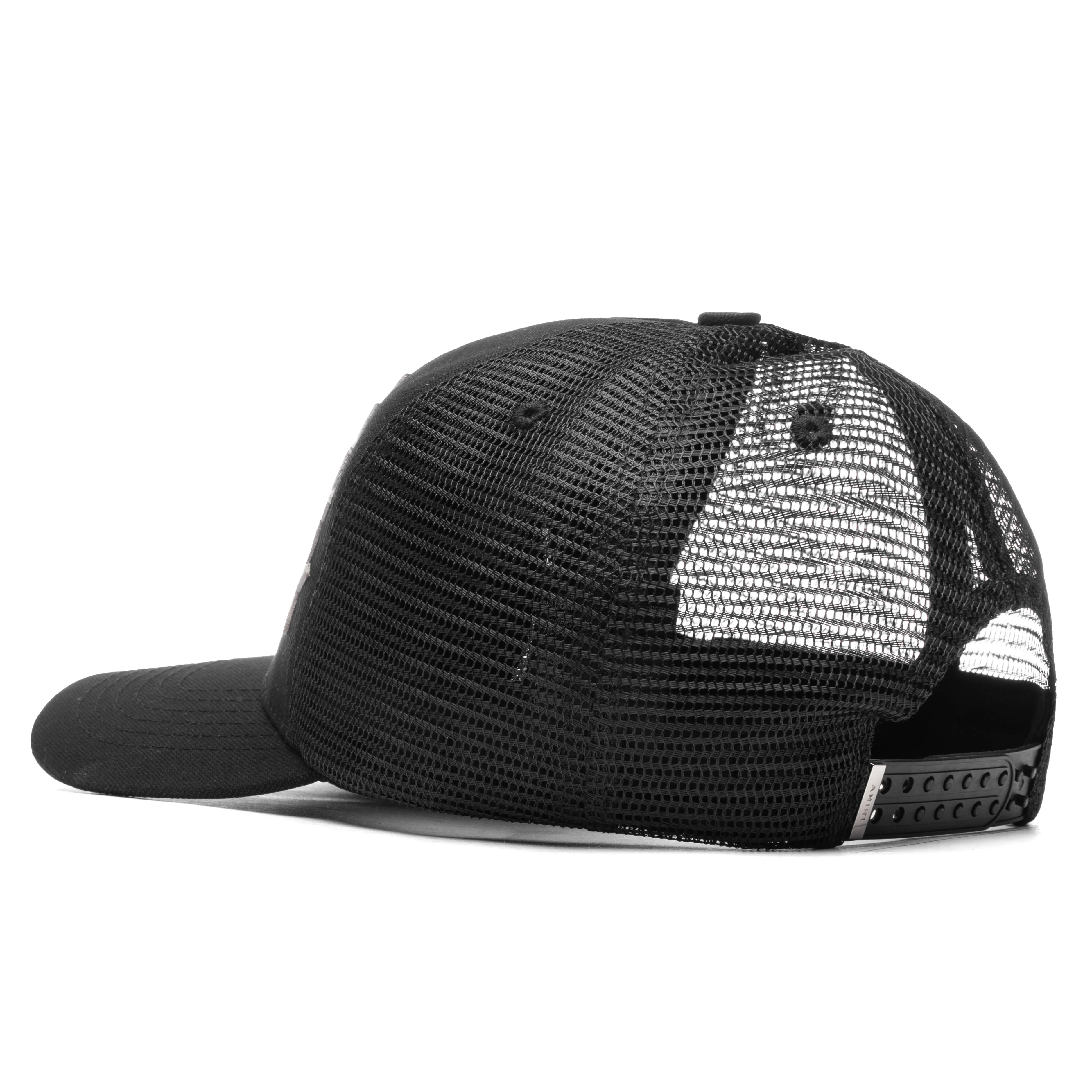 Leather Star Trucker Hat - Black - Image 4