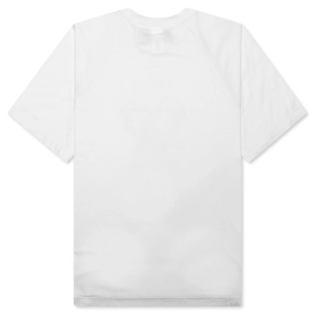 Life is Beautiful Ribbed Raglan Tee - White Rib - Image 2