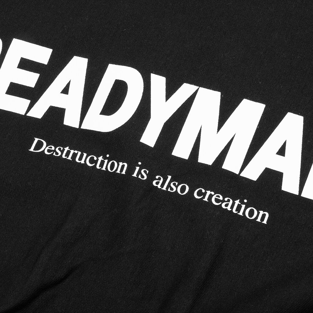 Mock Neck Smile Sweatshirt - Black - Image 4