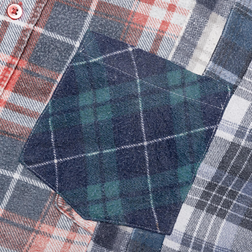 Flannel Shirt 7 Cuts Reflection Shirt - Assorted - Image 4