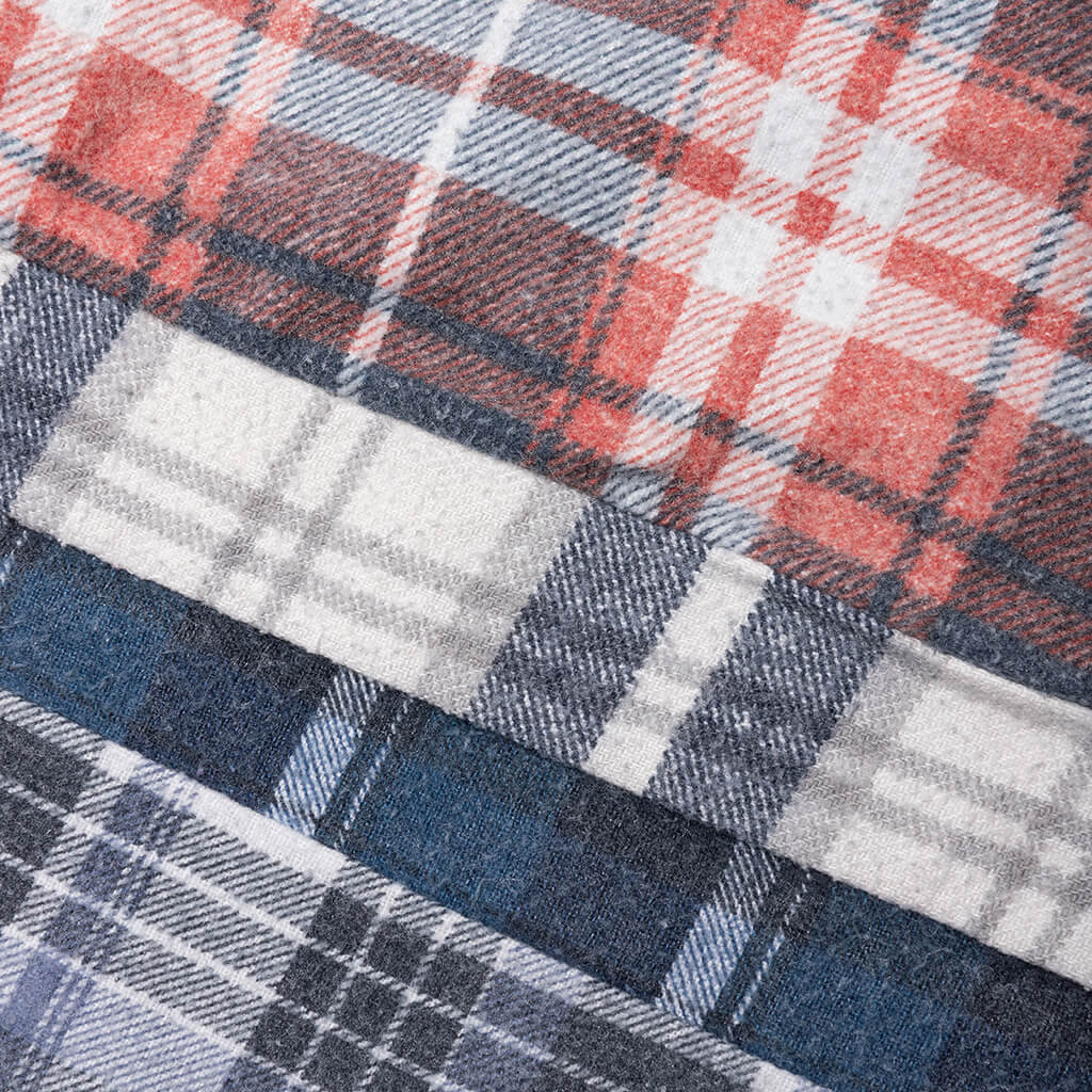 Flannel Shirt 7 Cuts Reflection Shirt - Assorted - Image 6