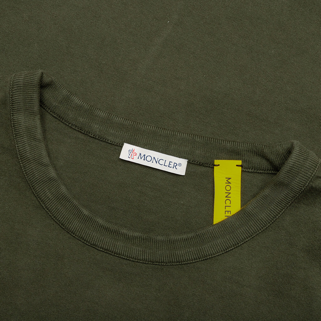 Moncler Genius x Salehe Bembury Logo T-Shirt - Olive - Image 3