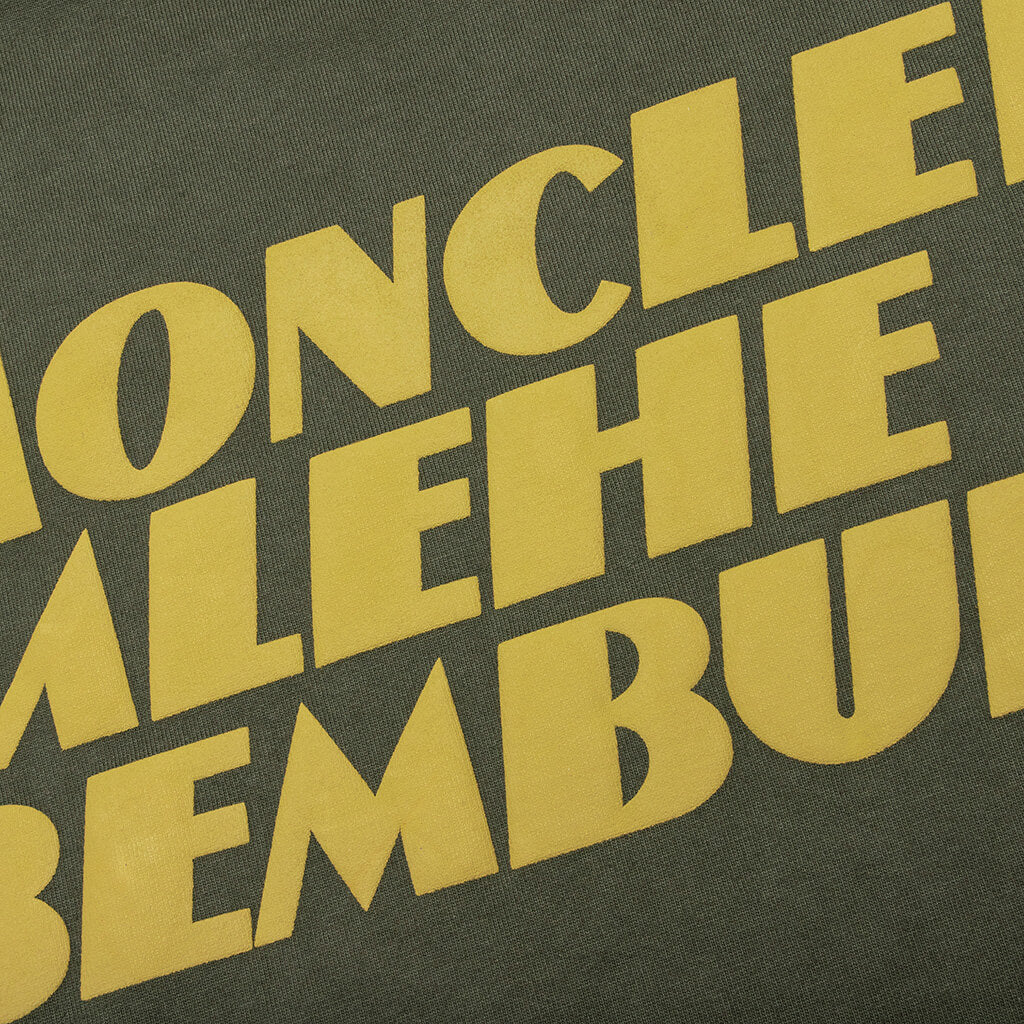 Moncler Genius x Salehe Bembury Logo T-Shirt - Olive - Image 4