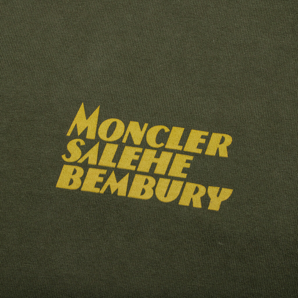 Moncler Genius x Salehe Bembury Logo T-Shirt - Olive - Image 5