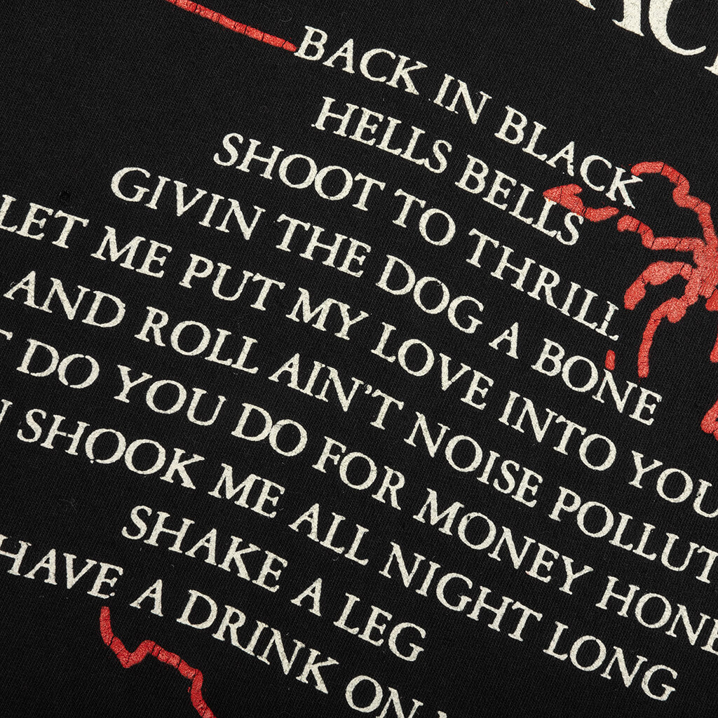 AC/DC 1980 Crew Tee - Coal Pigment - Image 4