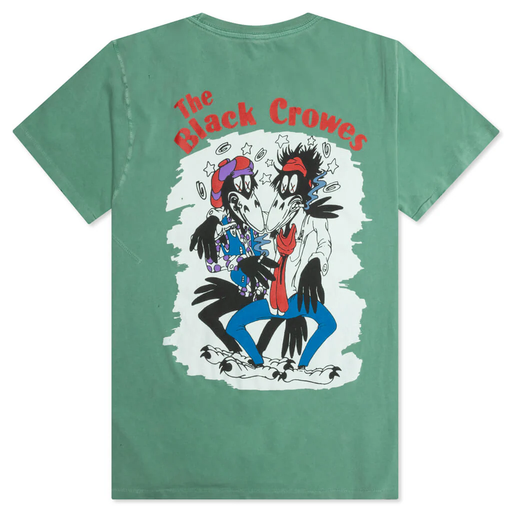 The Black Crowes Twice as Hard Tee - Leaf Green - Image 2