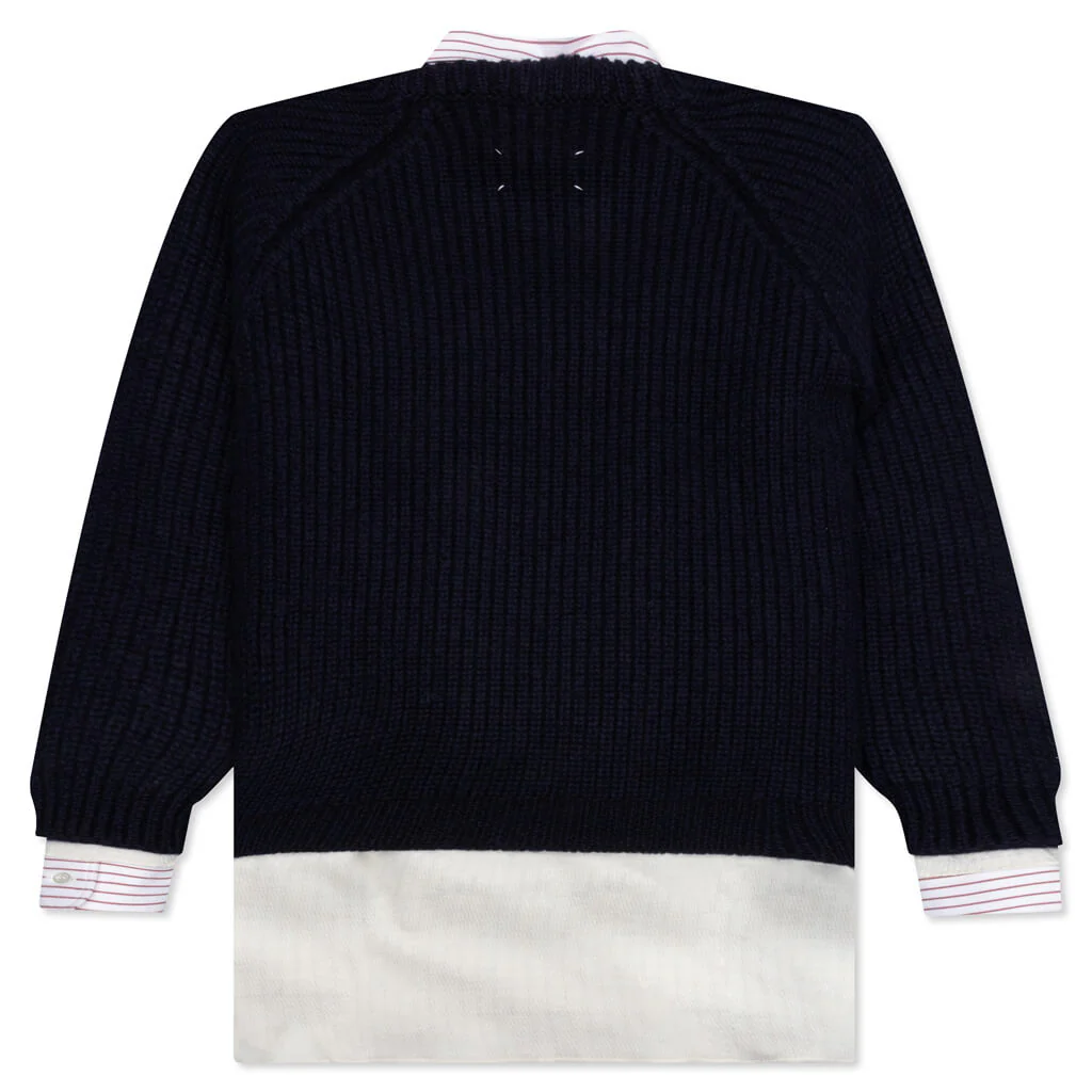 Layered Shirt - White/Midnight - Image 2