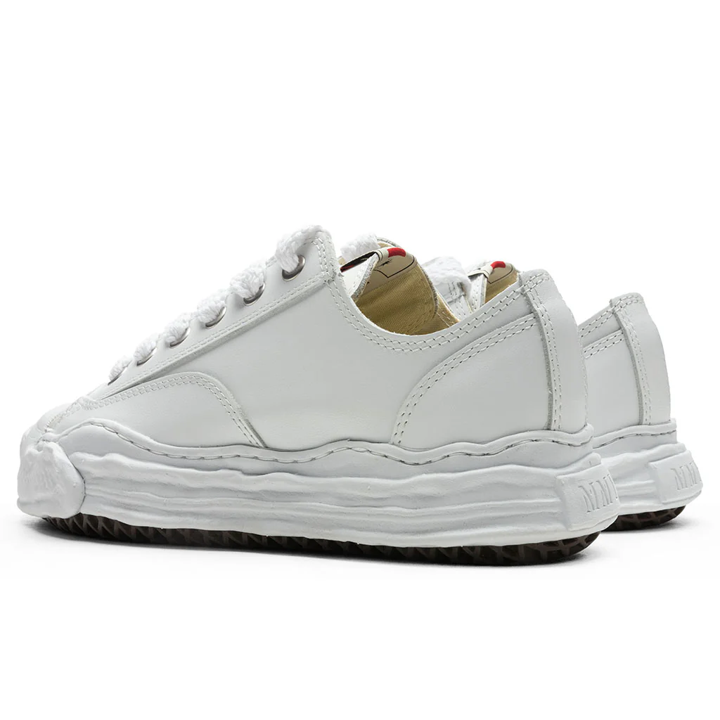 Hank Low OG Sole Toe Cap Leather Sneaker - White - Image 3