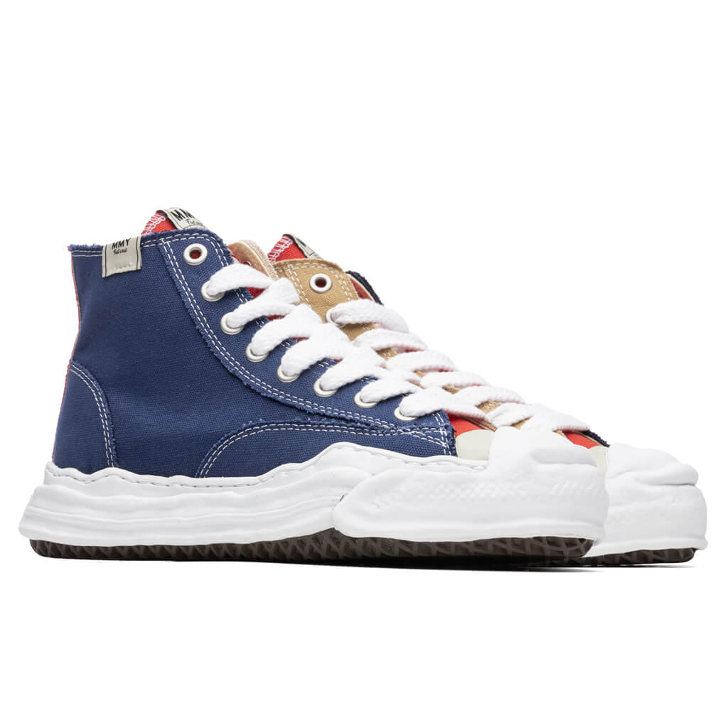 Original Sole Toe Cap Hi Sneaker - Navy/Beige - Image 2