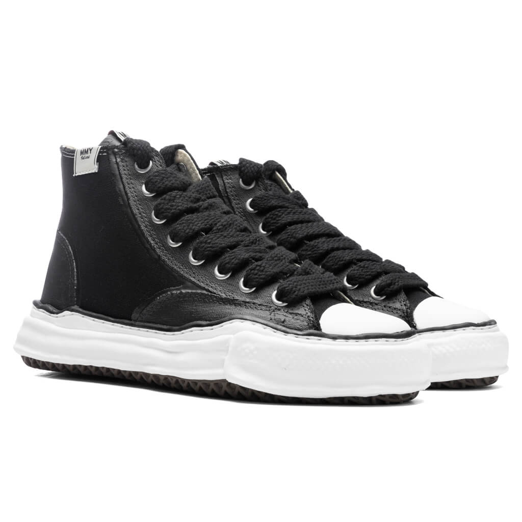 Peterson High OG Sole Rubber Painted Canvas Sneaker - Black - Image 2