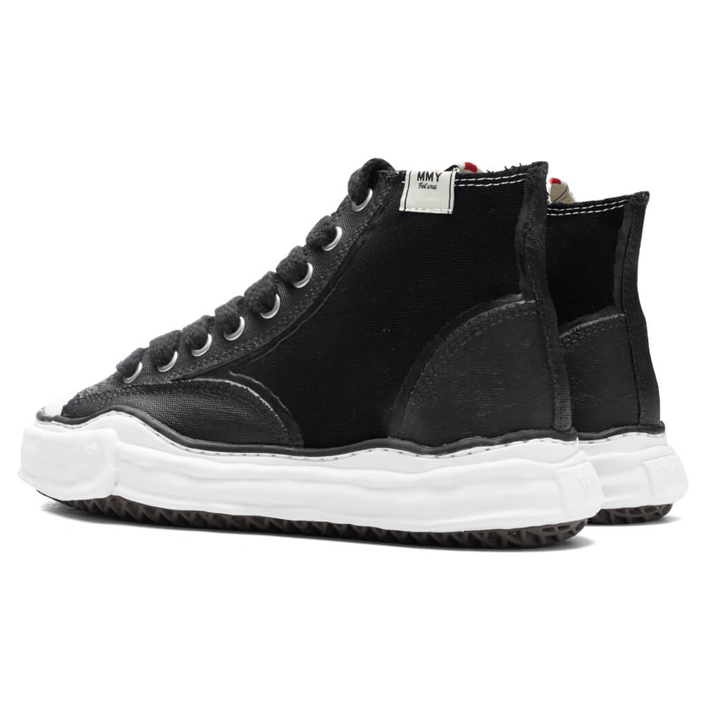 Peterson High OG Sole Rubber Painted Canvas Sneaker - Black - Image 3