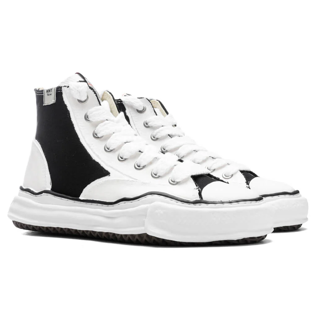 Peterson High OG Sole Rubber Painted Canvas Sneaker - Black/White - Image 2
