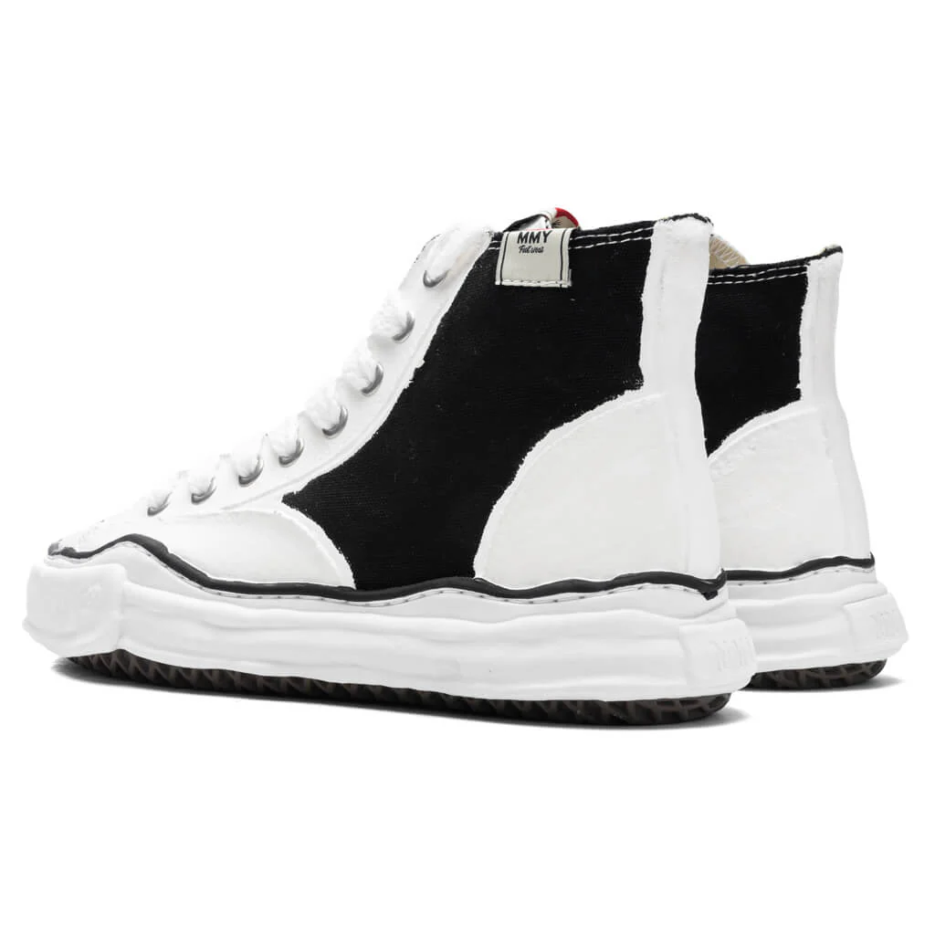 Peterson High OG Sole Rubber Painted Canvas Sneaker - Black/White - Image 3