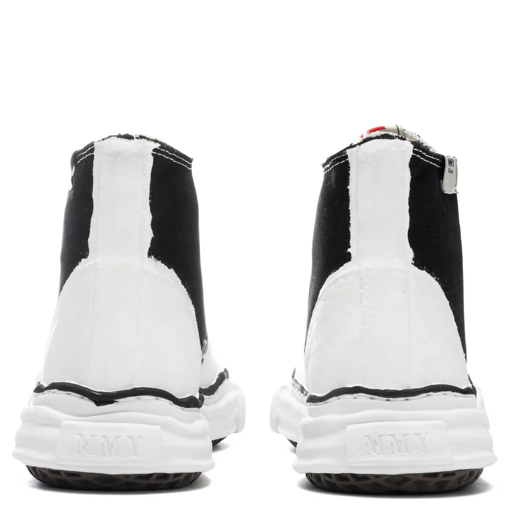 Peterson High OG Sole Rubber Painted Canvas Sneaker - Black/White - Image 4