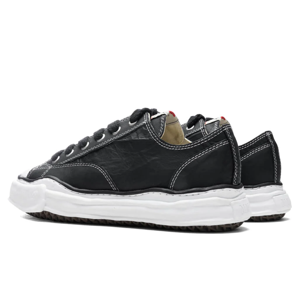 Peterson Low OG Sole Paper Like Leather Sneaker - Black - Image 3