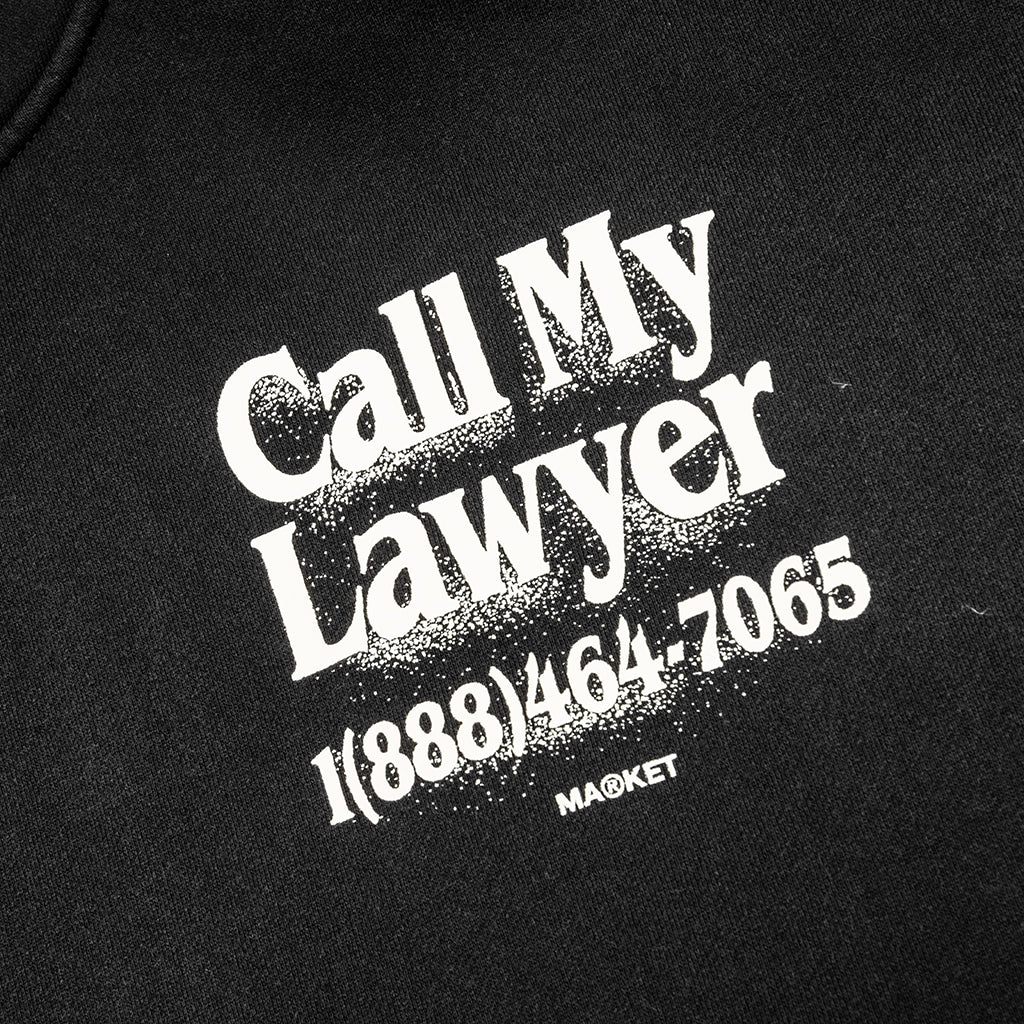 Call My Lawyer 3D Hoodie - Jet Set Black - Image 3