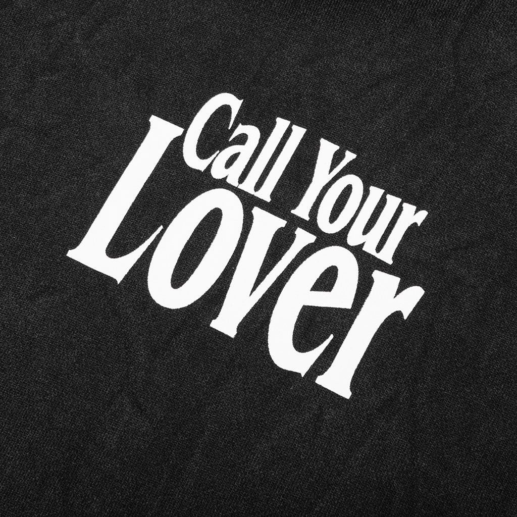Call My Lover Hoodie - Washed Black - Image 3
