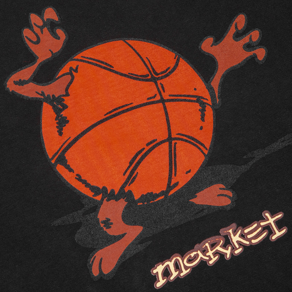 Devil Ball T-Shirt - Washed Black - Image 4