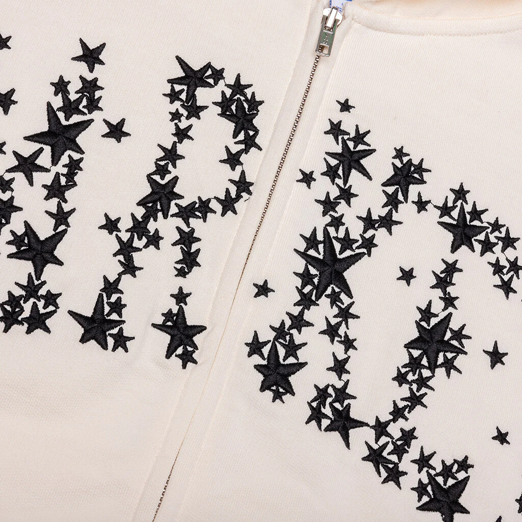 Galaxy Arc Zip Hoodie - Unbleached Cotton - Image 3