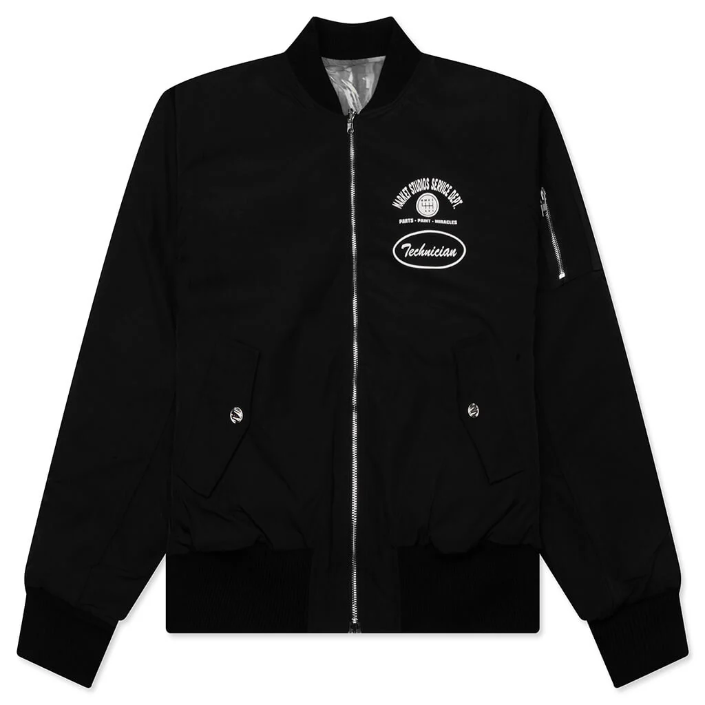 Handyman Reversible Bomber Jacket - Pirate Black/Wood Camo