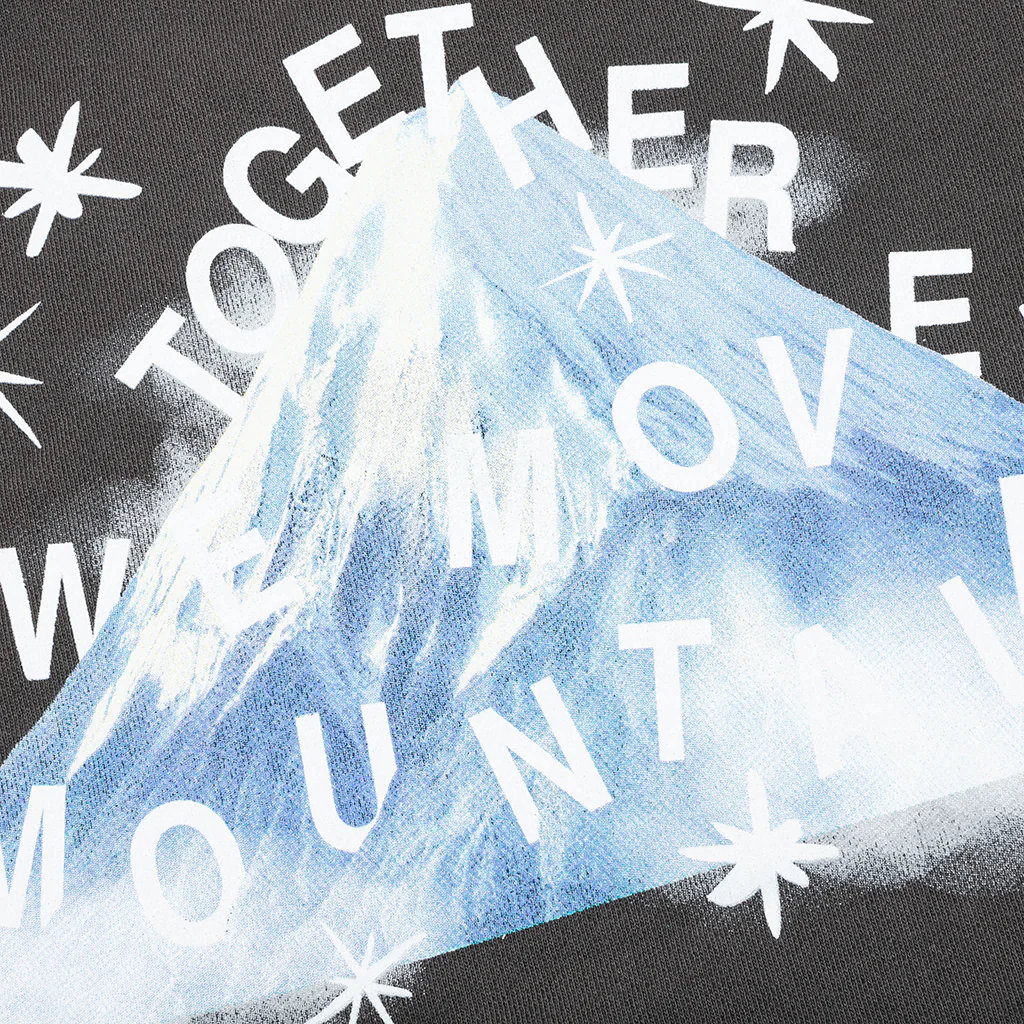 Move Mountains Hoodie - Washed Black - Image 5
