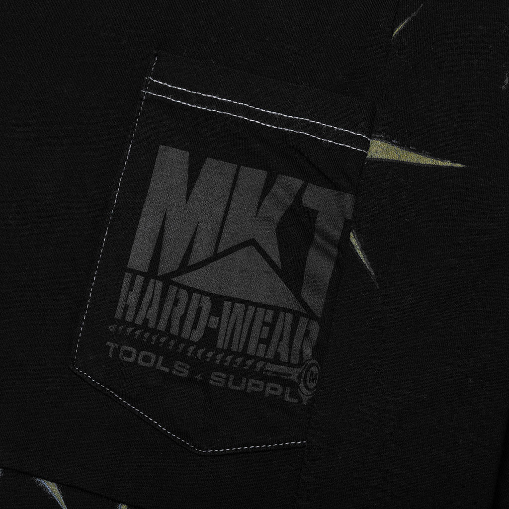 RW Reworked 6 Panel T-Shirt - Overdyed Black - Image 4