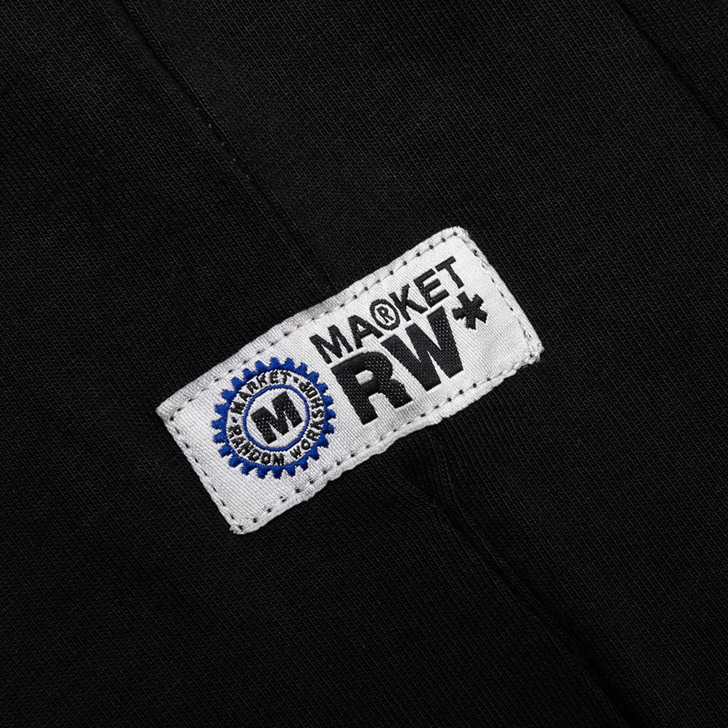 RW Reworked 6 Panel T-Shirt - Overdyed Black - Image 7