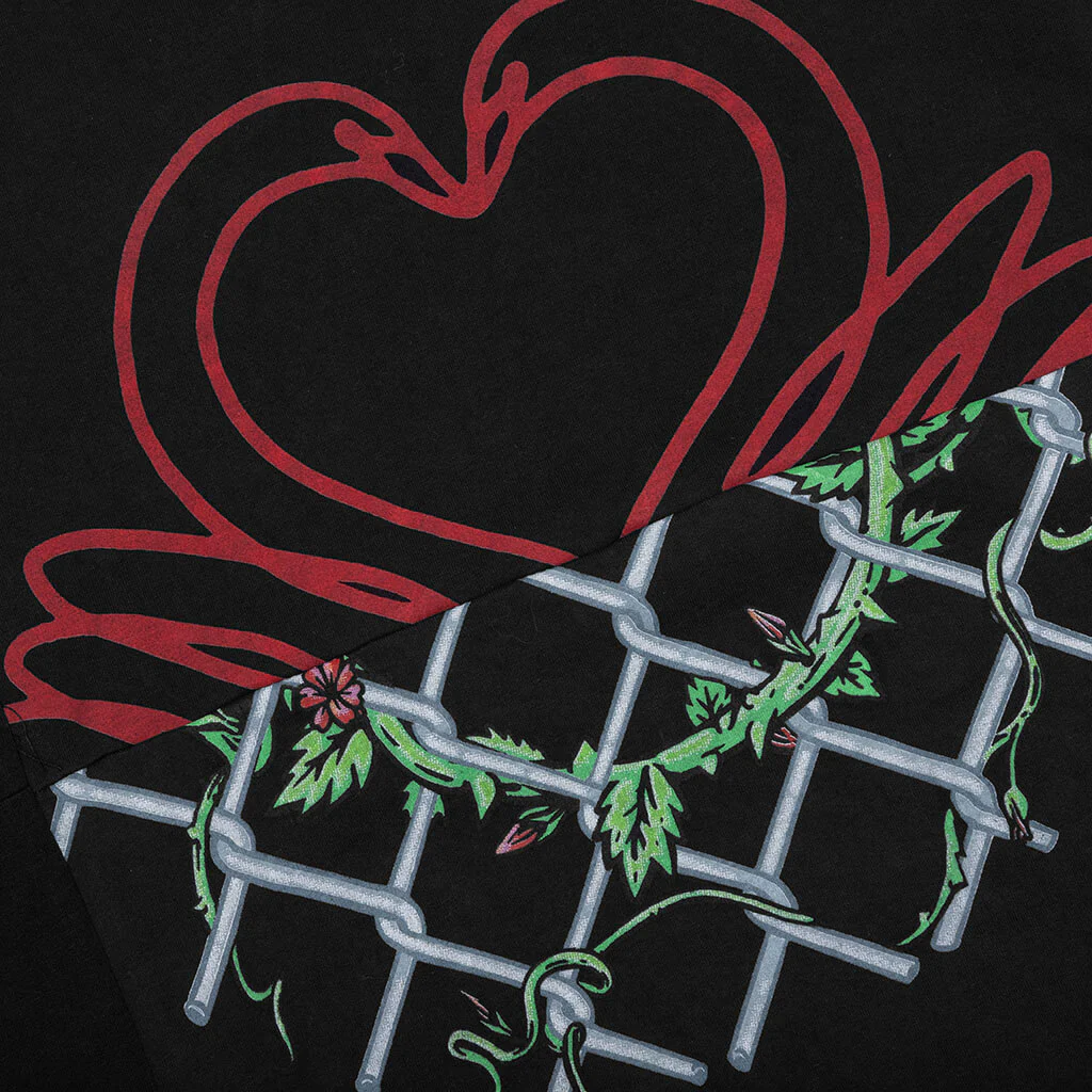 RW Reworked Grid T-Shirt - Overdyed Black - Image 3