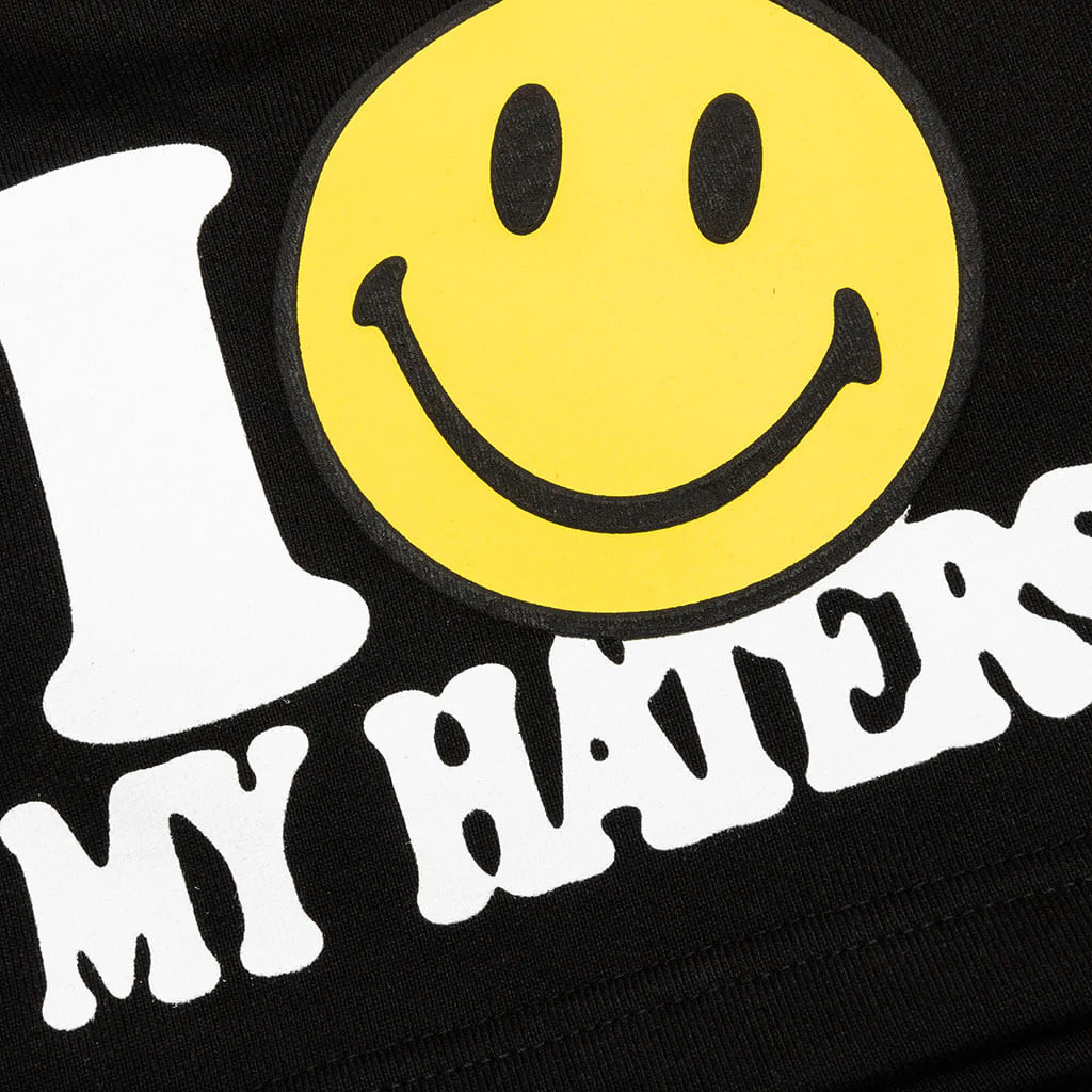 Smiley Haters Sweatshorts - Black - Image 3