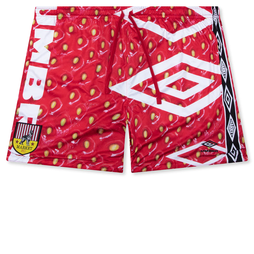 Umbro x Market Reversible Shorts - Black/Vermillion